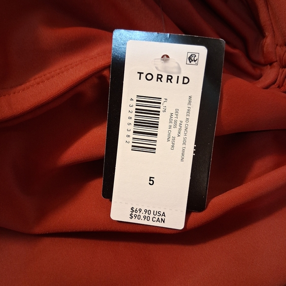 Torrid Rust Halter One Piece Swimsuit - Picture 6 of 9